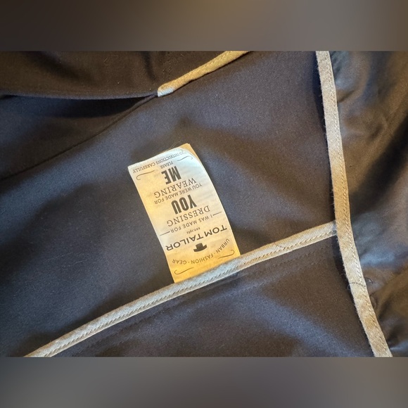 Tom Tailor Navy Blue Tailored Blazer Jacket Men’s Size Small – Modern Slim Fit - Picture 8 of 11